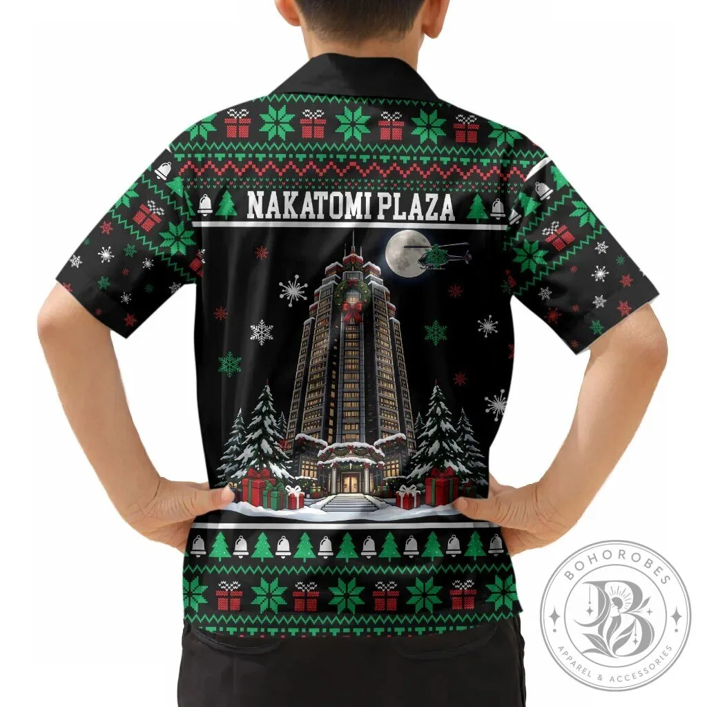 Nakatomi Plaza Christmas Party Ugly Sweater Style Kids Hawaiian Shirt 11 Nakatomi Plaza Christmas Party Ugly Sweater Style Kids Hawaiian Shirt