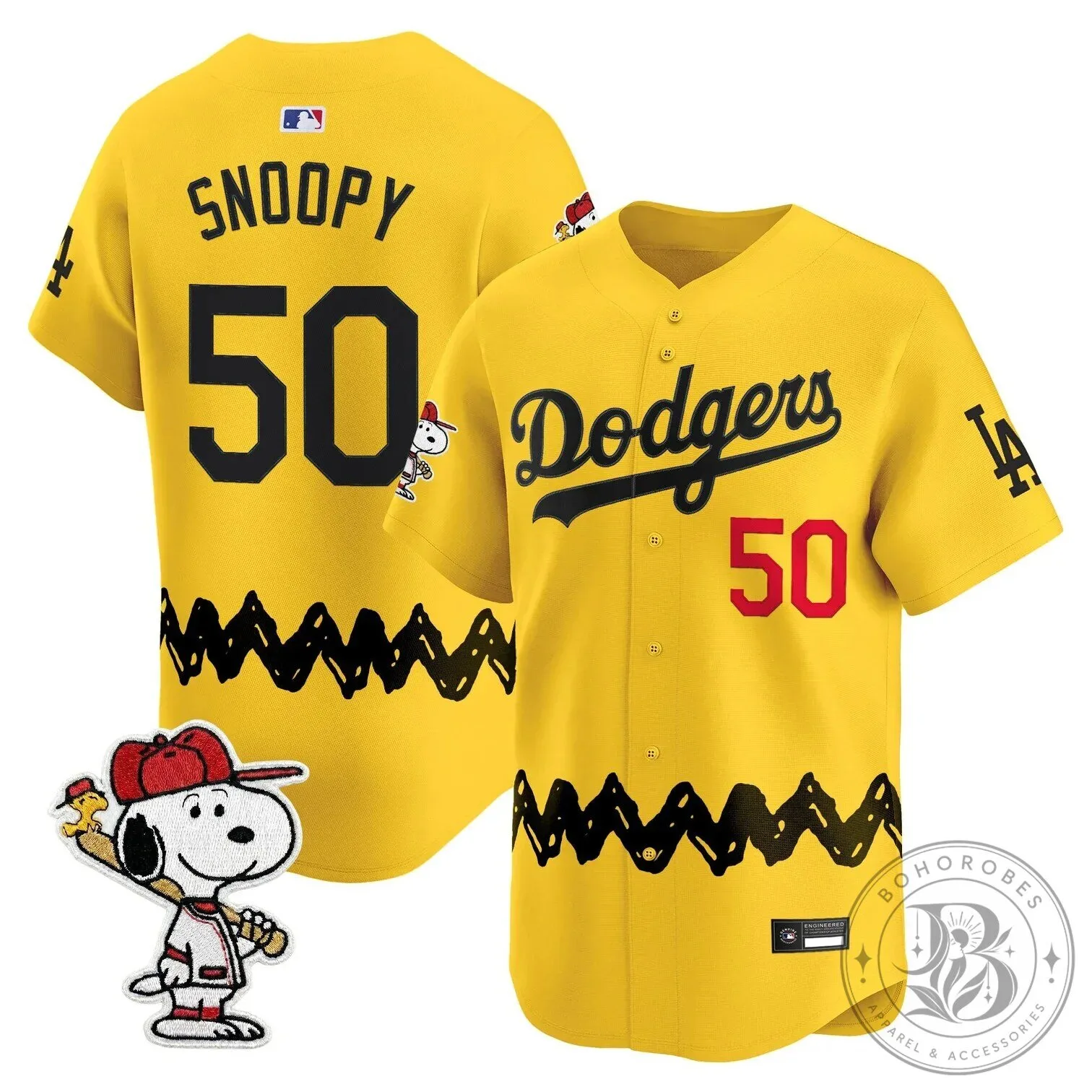 Los Angeles Dodgers Snoopy Peanuts Baseball Jersey 4 Los Angeles Dodgers Snoopy Peanuts Baseball Jersey