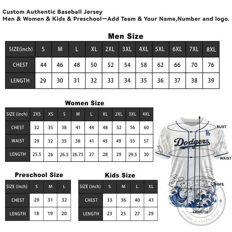 Los Angeles Dodgers Japanese Wave Heritage Custom Baseball Jersey 9 Los Angeles Dodgers Japanese Wave Heritage Custom Baseball Jersey