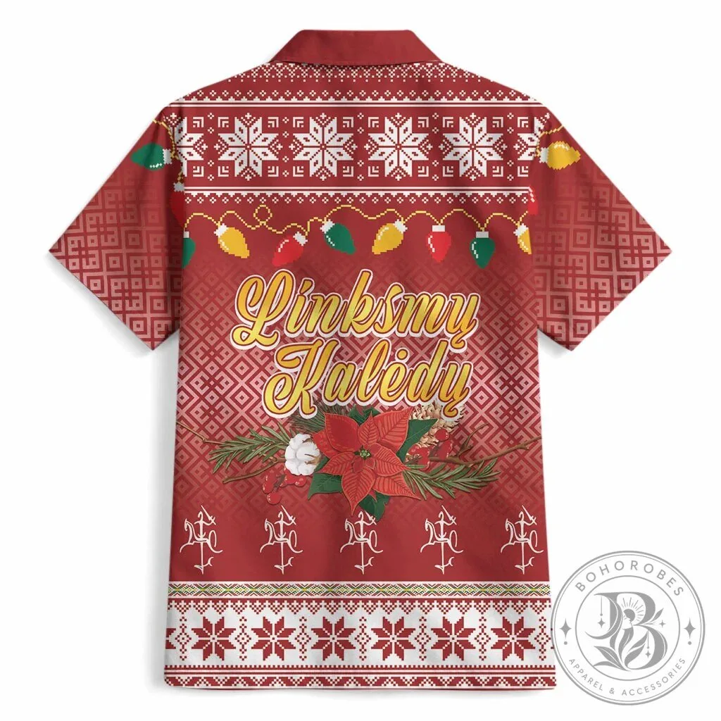 Linksmu Kaledu Lietuvos Christmas Vytis Knight Holiday Hawaiian Shirt 11 Linksmu Kaledu Lietuvos Christmas Vytis Knight Holiday Hawaiian Shirt