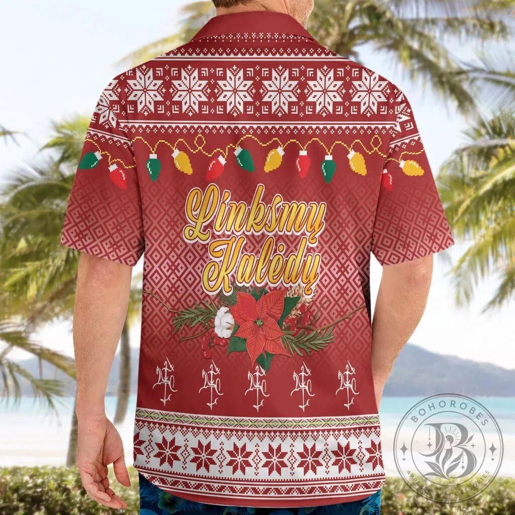Linksmu Kaledu Lietuvos Christmas Vytis Knight Holiday Hawaiian Shirt 13 Linksmu Kaledu Lietuvos Christmas Vytis Knight Holiday Hawaiian Shirt
