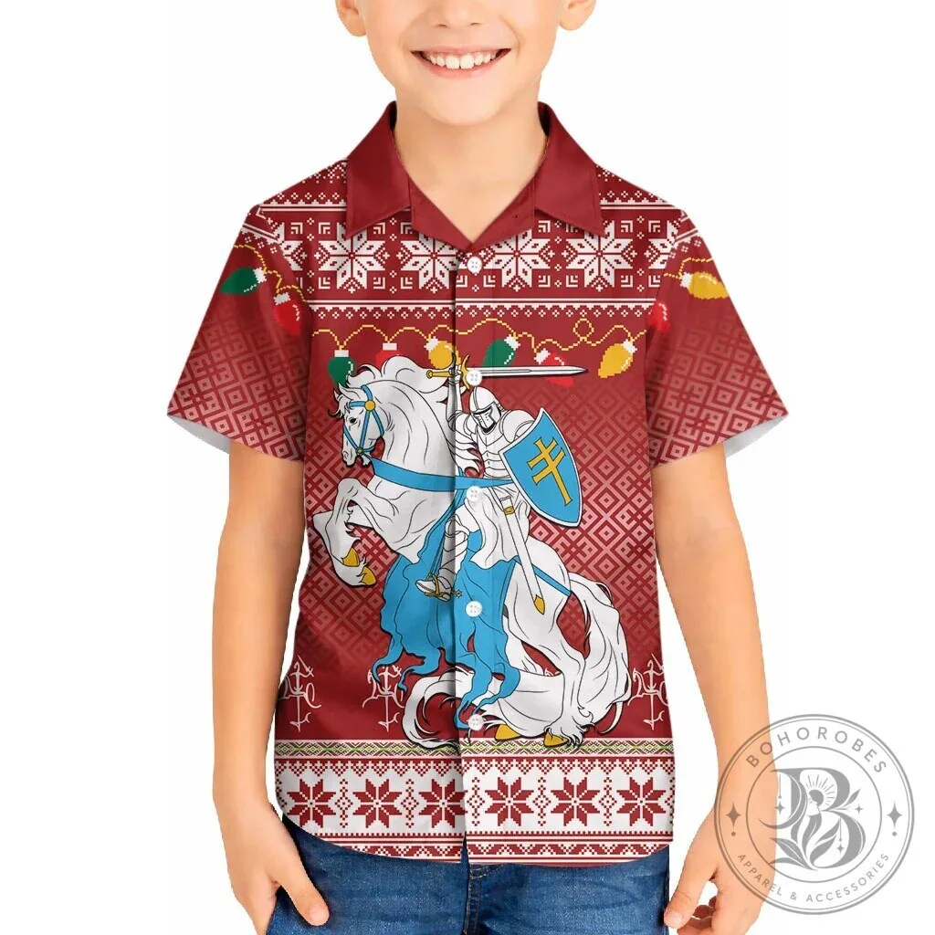 Linksmu Kaledu Lietuvos Christmas Vytis Knight Holiday Hawaiian Shirt 14 Linksmu Kaledu Lietuvos Christmas Vytis Knight Holiday Hawaiian Shirt