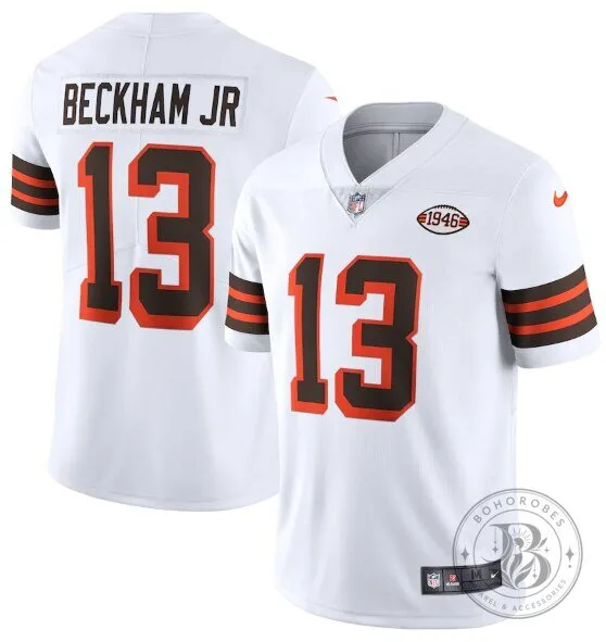 Odell Beckham Jr. Cleveland Browns White 1946 Vapor Stitched Football Jersey