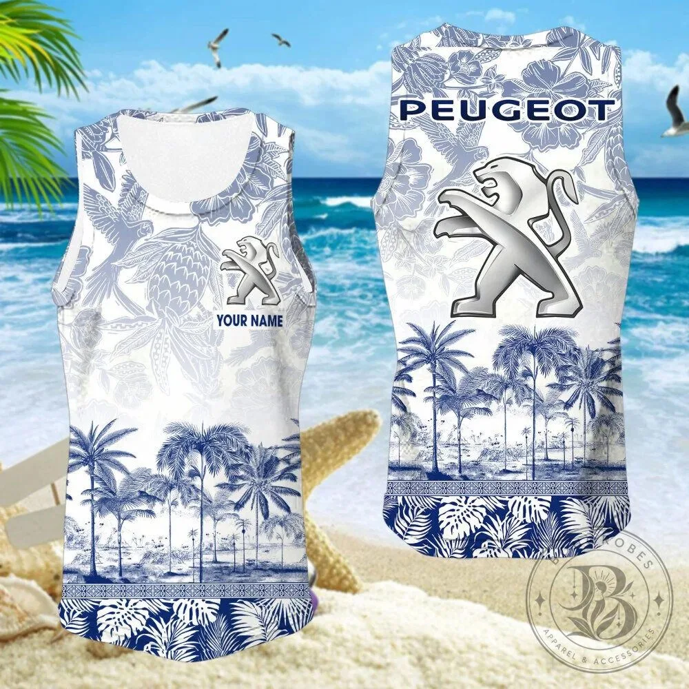 Peugeot Car Logo Tropical Palm Trees Custom Name Hawaiian Shirt 18 Peugeot Car Logo Tropical Palm Trees Custom Name Hawaiian Shirt